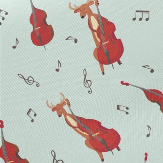 Elk Playing Double Bass Twill