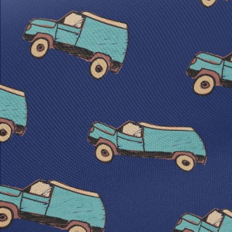 Blue Hand Painted Suv Twill