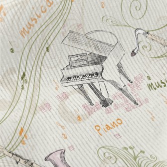 Hand Drawn Western Music Standard Corduroy