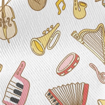Cute Musical Instrument Doodle Standard Corduroy