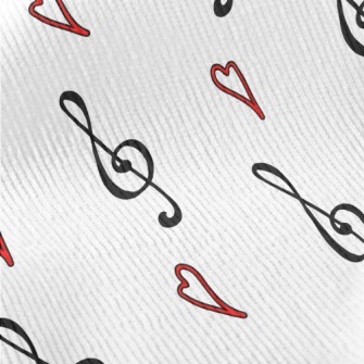 Musical Note Symbol And Love H Standard Corduroy