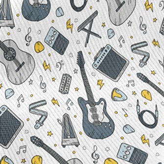 Cartoon Guitar And Speaker Standard Corduroy