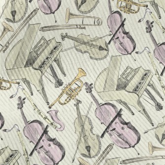 Hand Drawn Orchestral Illustra Standard Corduroy