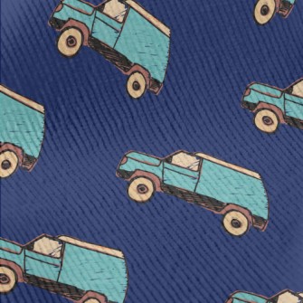 Blue Hand Painted Suv Standard Corduroy