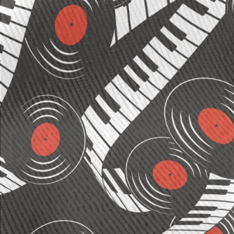 Piano Keys And Vinyl Records Standard Corduroy