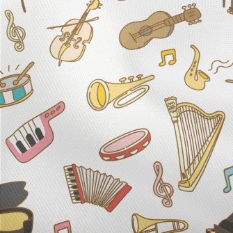 Cute Musical Instrument Doodle Dobby