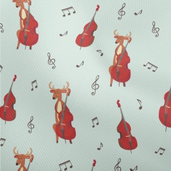 Elk Playing Double Bass Dobby