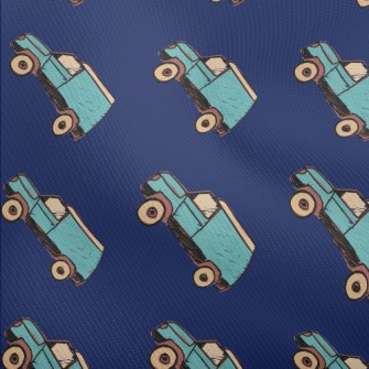 Blue Hand Painted Suv Dobby