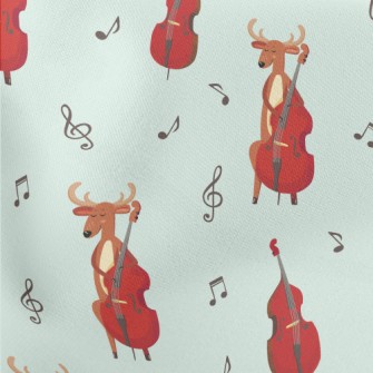 Elk Playing Double Bass Stretch Ponte