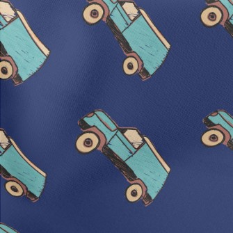 Blue Hand Painted Suv Stretch Ponte