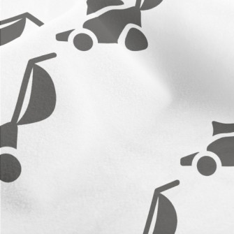 Lawn Mower Silhouette Micro Fleece