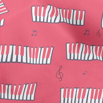 Pink Graffiti Piano Micro Fleece