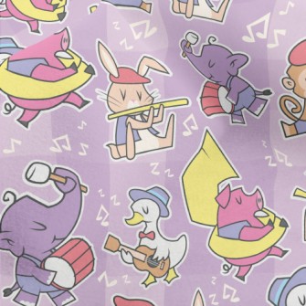 Animal Music Parade Micro Fleece