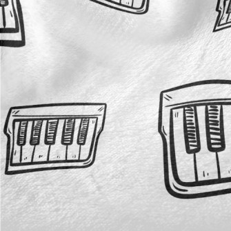 Beautiful Hand-painted Piano K Minky