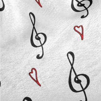 Musical Note Symbol And Love H Minky