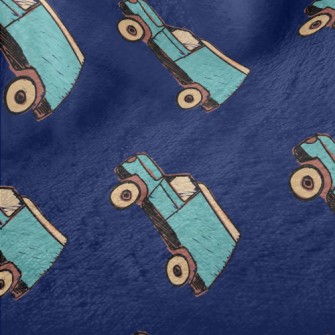 Blue Hand Painted Suv Minky