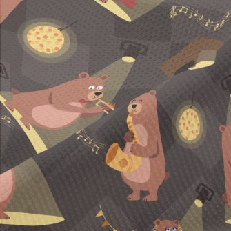 Brown Bear Jazz Night Piqué