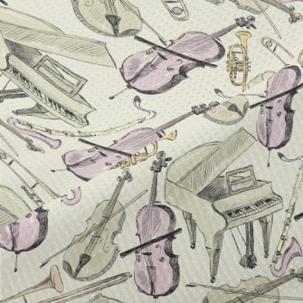 Hand Drawn Orchestral Illustra Piqué