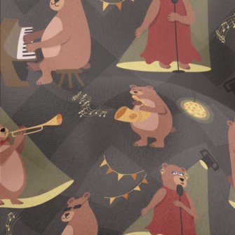 Brown Bear Jazz Night Lightweight Performance Linen