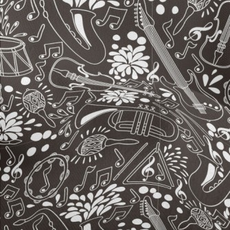 Musical Instruments Illustrati Lightweight Performance Linen