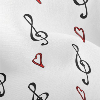 Musical Note Symbol And Love H Lightweight Performance Linen