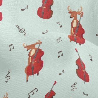 Elk Playing Double Bass Lightweight Performance Linen
