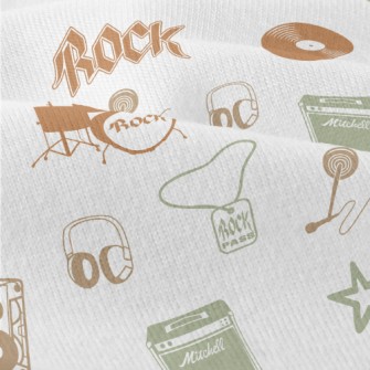 Rock And Roll Colored Silhouet Modern Jersey