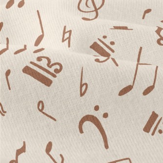 Brown Musical Note Graffiti Modern Jersey