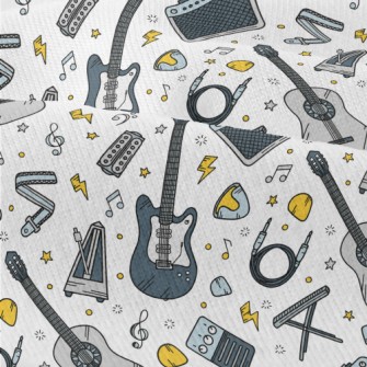 Cartoon Guitar And Speaker Modern Jersey
