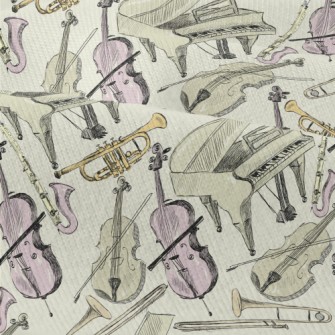 Hand Drawn Orchestral Illustra Modern Jersey