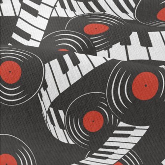 Piano Keys And Vinyl Records Modern Jersey