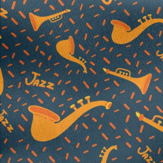 Jazz Saxophone Jersey Backed Fleece