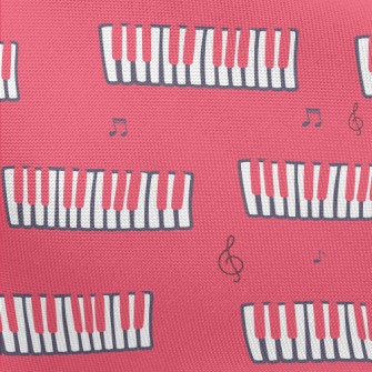 Pink Graffiti Piano Pongee