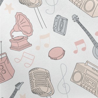 Colorful Sound And Musical Ins Pongee