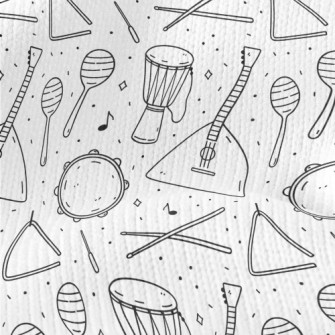 Simple Hand Drawn Line Musical Stretch Jersey