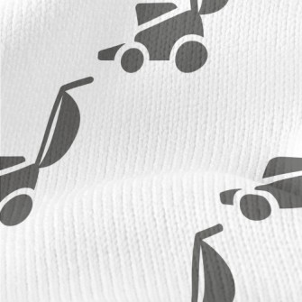 Lawn Mower Silhouette Stretch Jersey