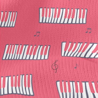 Pink Graffiti Piano Stretch Jersey