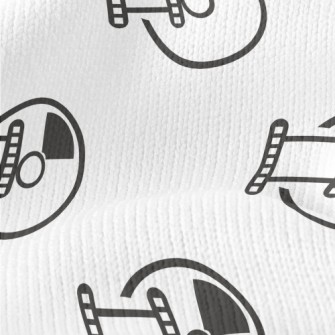 Simple DVD Pattern Stretch Jersey