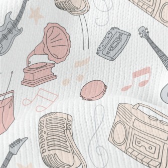 Colorful Sound And Musical Ins Stretch Jersey