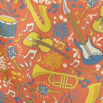 Passionate Music Party Lightweight Cotton Poplin