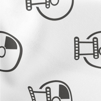 Simple DVD Pattern Lightweight Cotton Poplin