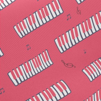 Pink Graffiti Piano Midweight Cotton Poplin