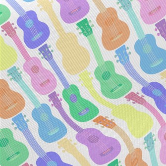 Colored Ukulele Midweight Cotton Poplin