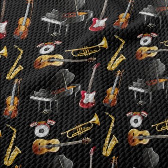 Common Musical Instrument Patt Birdseye Piqué
