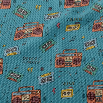 90s Tapes And Speakers Birdseye Piqué