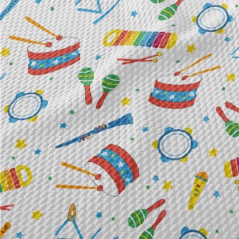 Children&#39;s Colorful Musica Birdseye Piqué