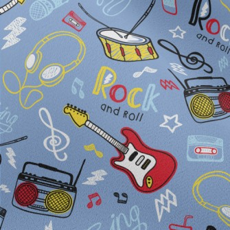 American Hand-painted Rock Mus Chiffon