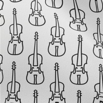 Simple Violin Pattern Chiffon