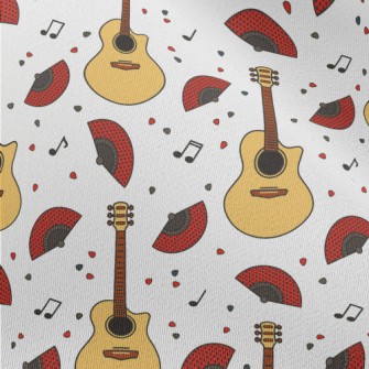 Fan And Guitar Chiffon