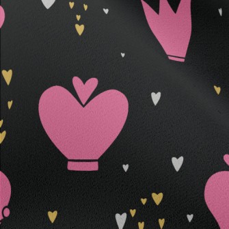 Cartoon Pink Crown Chiffon